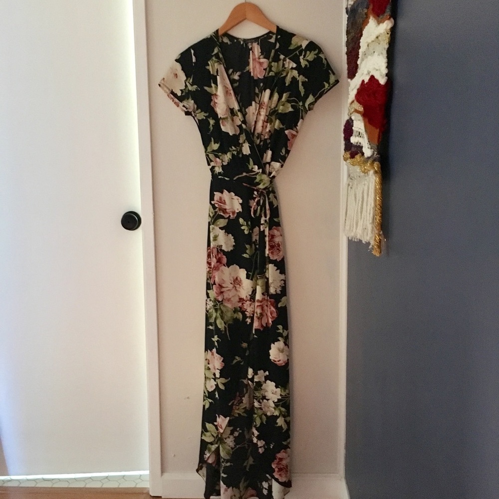 Lovely Day floral true wrap dress